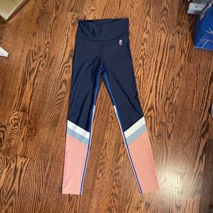 P.E. Nation S Navy/Pink Leggings
